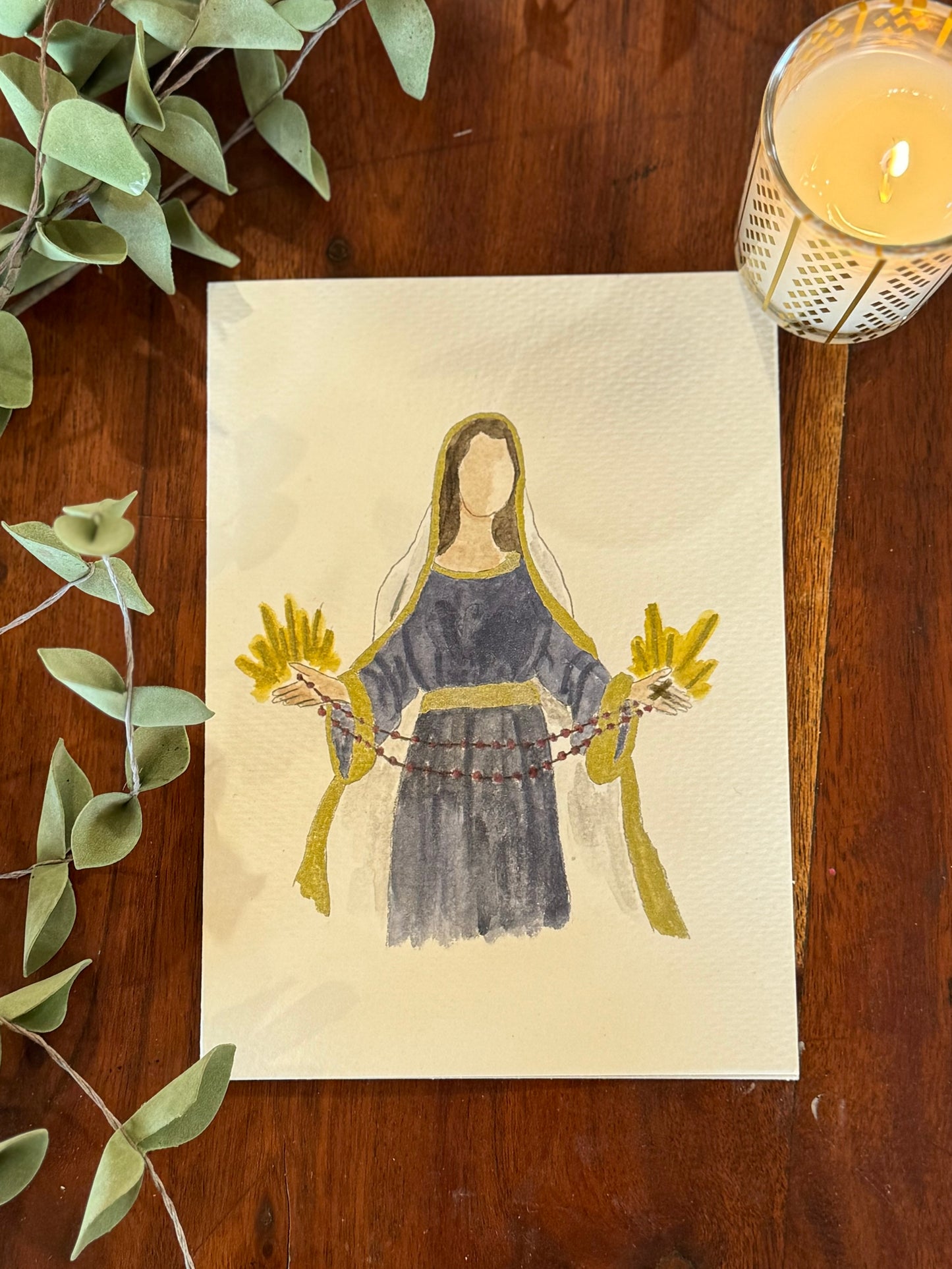 Watercolor Saint Cards