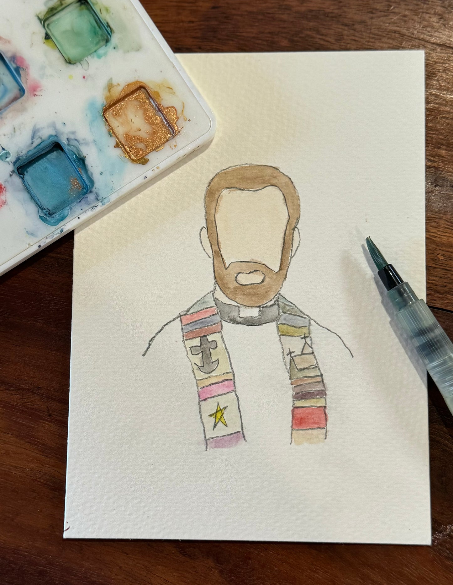 Watercolor Saint Cards