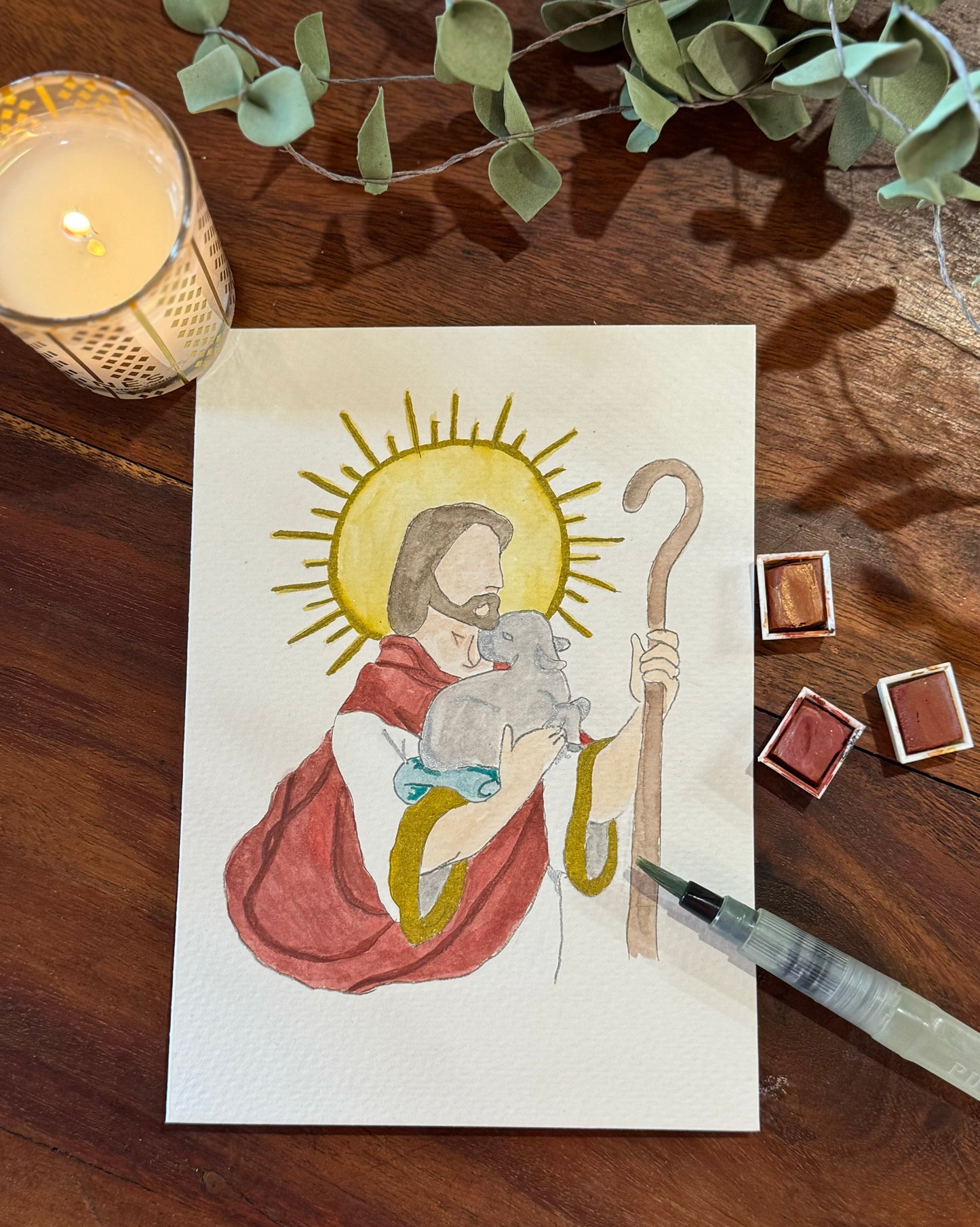 Watercolor Saint Cards